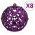 Set globuri de Crăciun 111 buc., violet, polistiren GartenMobel Dekor