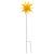 Lumină de Crăciun cu LED/țăruș de sol, galben, 57 cm, pliabilă GartenMobel Dekor