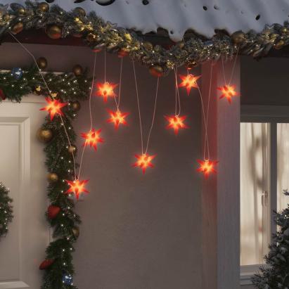 Lumină de Crăciun 10 LED-uri roșu 10 cm GartenMobel Dekor