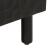 Dulap lateral, negru, 40x33x75 cm, lemn masiv de mango GartenMobel Dekor