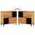 Dulap lateral, 80x33x75 cm, lemn masiv de acacia GartenMobel Dekor