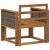 Canapea Medie pentru Exterior Lemn Solid de Acacia natural GartenMobel Dekor
