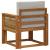 Canapea Medie pentru Exterior Lemn Solid de Acacia natural GartenMobel Dekor