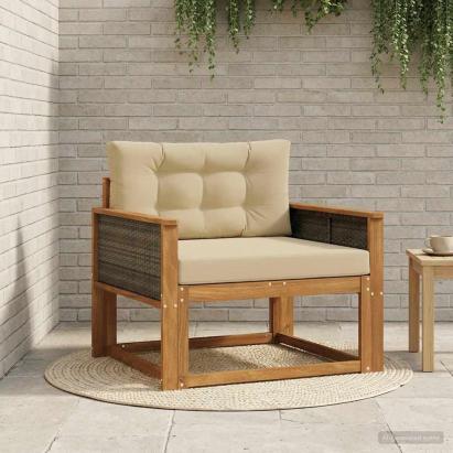 Canapea Medie pentru Exterior natural GartenMobel Dekor