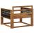 Canapea Medie pentru Exterior Lemn Solid de Acacia natural GartenMobel Dekor