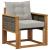 Canapea de exterior Lemn Solid de Acacia natural GartenMobel Dekor