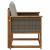 Canapea de exterior Lemn Solid de Acacia natural GartenMobel Dekor