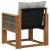 Canapea de exterior Lemn Solid de Acacia natural GartenMobel Dekor