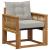 Canapea de exterior Lemn Solid de Acacia natural GartenMobel Dekor