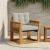 Canapea de exterior Lemn Solid de Acacia natural GartenMobel Dekor
