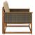 Set de canapele de exterior Lemn solid de Acacia și Textilene GartenMobel Dekor