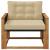 Set de canapele de exterior Lemn solid de Acacia și Textilene GartenMobel Dekor
