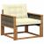 Set de canapele de exterior Lemn solid de Acacia și Textilene GartenMobel Dekor