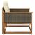 Set de canapele de exterior Lemn solid de Acacia și Textilene GartenMobel Dekor