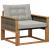 Set de canapele de exterior Lemn solid de Acacia și Textilene GartenMobel Dekor