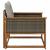 Set de canapele de exterior Lemn solid de Acacia și Textilene GartenMobel Dekor