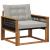 Set de canapele de exterior Lemn solid de Acacia și Textilene GartenMobel Dekor