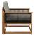 Set de canapele de exterior Lemn solid de Acacia și Textilene GartenMobel Dekor