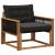 Set de canapele de exterior Lemn solid de Acacia și Textilene GartenMobel Dekor