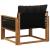 Set de canapele de exterior Lemn solid de Acacia și Textilene GartenMobel Dekor
