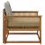 Set de canapele de exterior Lemn solid de Acacia și Textilene GartenMobel Dekor