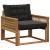 Set de canapele de exterior Lemn solid de Acacia și Textilene GartenMobel Dekor