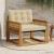 Set de canapele de exterior Lemn solid de Acacia și Textilene GartenMobel Dekor