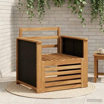 Canapea Medie pentru Exterior natural GartenMobel Dekor