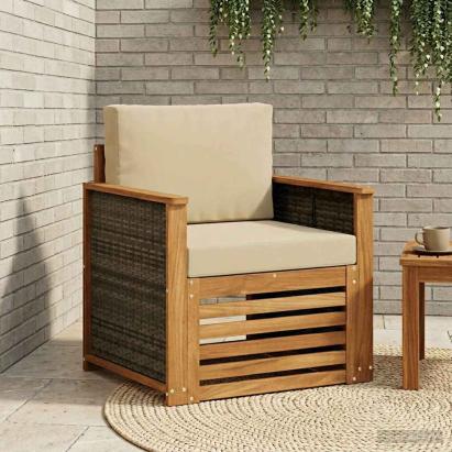 Canapea Medie pentru Exterior natural GartenMobel Dekor