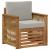 Canapea Medie pentru Exterior natural GartenMobel Dekor