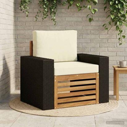Canapea Medie pentru Exterior natural GartenMobel Dekor