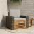 Canapea Medie pentru Exterior Lemn Solid de Acacia natural GartenMobel Dekor