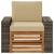 Canapea Medie pentru Exterior Lemn Solid de Acacia natural GartenMobel Dekor
