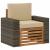 Canapea Medie pentru Exterior Lemn Solid de Acacia natural GartenMobel Dekor