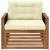 Canapea Medie pentru Exterior Lemn Solid de Acacia natural GartenMobel Dekor