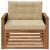 Canapea Medie pentru Exterior Lemn Solid de Acacia natural GartenMobel Dekor