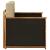 Canapea Medie pentru Exterior Lemn Solid de Acacia natural GartenMobel Dekor