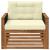 Canapea Medie pentru Exterior Lemn Solid de Acacia natural GartenMobel Dekor
