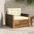 Canapea Medie pentru Exterior Lemn Solid de Acacia natural GartenMobel Dekor