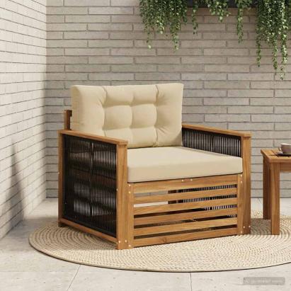 Canapea Medie pentru Exterior natural GartenMobel Dekor