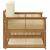 Canapea de exterior Lemn Solid de Acacia Natural și Crem GartenMobel Dekor