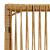 Canapea de exterior Lemn Solid de Acacia Natural și Crem GartenMobel Dekor