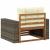 Canapea Medie pentru Exterior Lemn Solid de Acacia natural GartenMobel Dekor