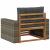 Canapea Medie pentru Exterior Lemn Solid de Acacia natural GartenMobel Dekor