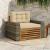 Canapea Medie pentru Exterior Lemn Solid de Acacia natural GartenMobel Dekor