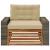Canapea Medie pentru Exterior Lemn Solid de Acacia natural GartenMobel Dekor