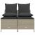 Set canapea de grădină cu perne, 4 piese, gri deschis poliratan GartenMobel Dekor