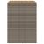 Masă bar grădină, blat lemn acacia, gri 105x80x110 cm poliratan GartenMobel Dekor