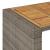Masă bar grădină, blat lemn acacia, gri 105x80x110 cm poliratan GartenMobel Dekor