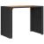 Masă bar grădină blat lemn acacia negru 145x80x110 cm poliratan GartenMobel Dekor
